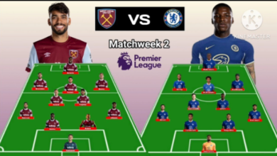 west ham vs chelsea f.c. lineups